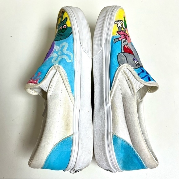 VANS SpongeBob Patrick RARE custom painted shoes women’s size 7.5 - Picture 5 of 9